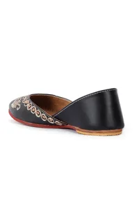 Aria Black Dori zari Embroidered Jutti image 6