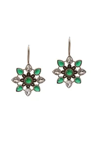 Emerald Bloom Earrings image 2
