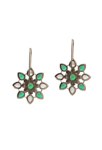 Emerald Bloom Earrings image 3