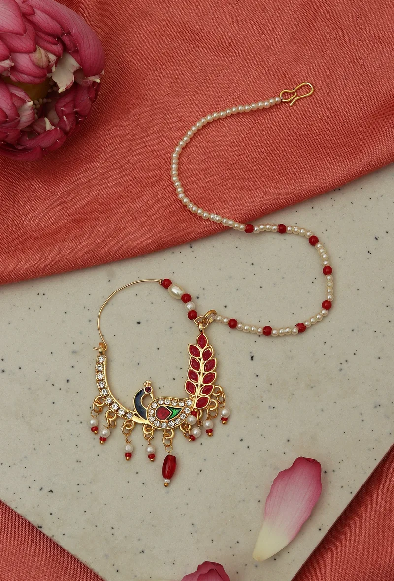 Traditional Maharashtrian Peacock Nath