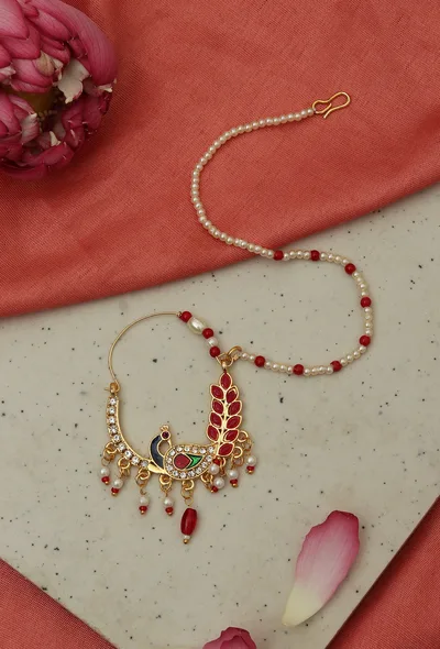 Traditional Maharashtrian Peacock Nath