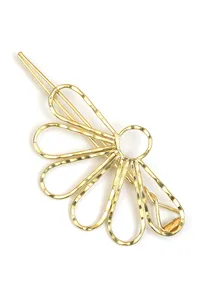 Soft Petal Gold Brass Juda Pin image 2