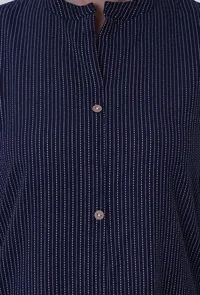 Set Of 2: Blue Cotton Kurti With Palazzo Set image 5