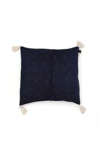 Set of 2: Amber Blue Ikat Cotton Cushion Covers image 3