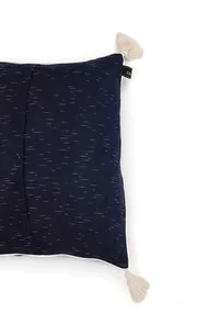 Set of 2: Amber Blue Ikat Cotton Cushion Covers image 5