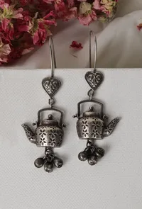 Kettle Shaped Ghungroo Hook Danglers image 1