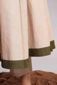 Solid Beige Narrow Pants image 4