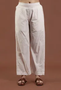 Solid Cotton Straight Pant image 1