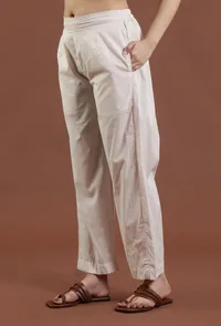 Solid Cotton Straight Pant image 3