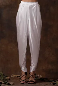 White Satin Dhoti image 1