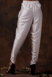 White Satin Dhoti image 3