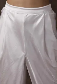 White Satin Dhoti image 4