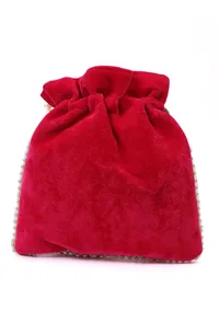 Radiant Raspberry Glass Stone Potli image 4