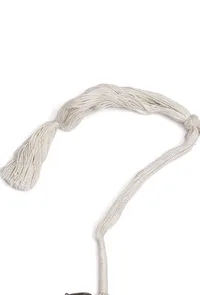 Chandni White Tribal Brass Necklace image 4