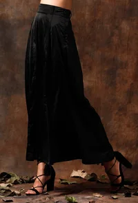 Black Satin Pallazo image 2