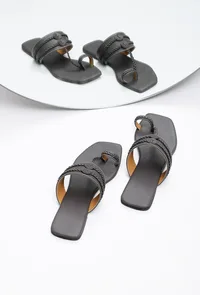 Chalk Brown Cruelty Free Leather Kolhapuri image 1