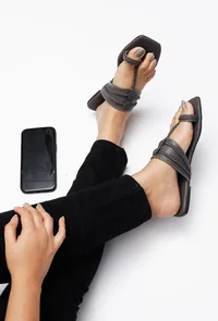 Chalk Brown Cruelty Free Leather Kolhapuri image 2