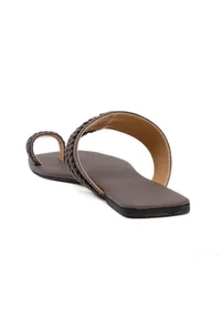 Chalk Brown Cruelty Free Leather Kolhapuri image 6
