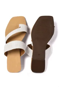 White Pure Hemp Flats image 3