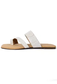 White Pure Hemp Flats image 4