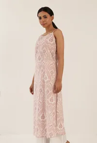 Pine Cone Color Cotton Slip With Multicolor Motif image 3