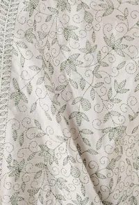 Triveni hand embriodered kantha silk dupatta image 4