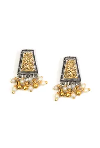 Vintage Style Oxidized Silver Choker Necklace Set image 3