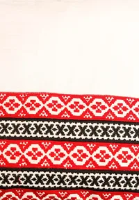 White Single Edged Cushion Cover With Tassels image 4