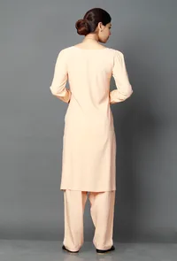 Peach Bamboo Kurta image 3