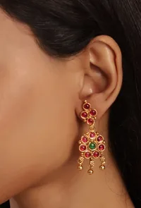 Double Long Linear Kemp Jewellery Set image 2