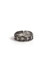 Betel Leaf Pattern Adjustable  Toe Ring image 4