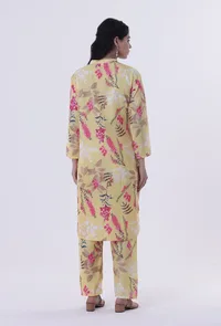 Yellow Muslin Co-Ord Set image 3