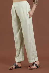 Classic Solid Shantoon Straight Fit Ethnic Pant image 2