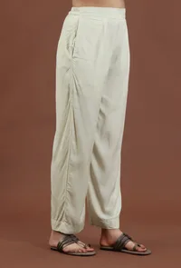 Classic Solid Shantoon Straight Fit Ethnic Pant image 3