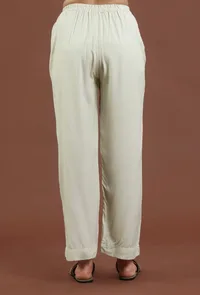 Classic Solid Shantoon Straight Fit Ethnic Pant image 4