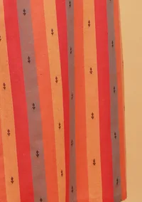 Pink Multicolor Straight Sleeveless Boat Neck Woven Kurta image 5