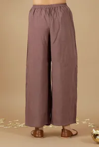 Set Of 2: Bandhani Flared Sleeves Kurta With loose straight Pants image 6