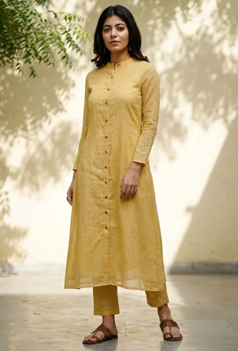 The Mischeivious Yellow Kota Kurta