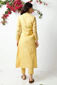 The Mischeivious Yellow Kota Kurta image 4