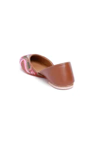 Plum Brown Tili Aari Embroidery Jutti image 5