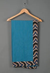 Set of 3 : Blue Bamboo Kurta and Salwar with Organic Eucallyptus Dupatta image 6