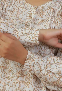 Floral Printed Long A-line Dress image 6