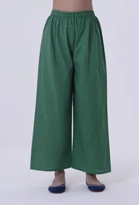 Hazel Green Cotton Palazzo image 1