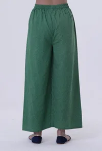 Hazel Green Cotton Palazzo image 3