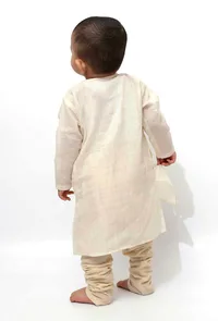 Set of 2 - Golgala Silver Malmal Kurta Pyjama image 4