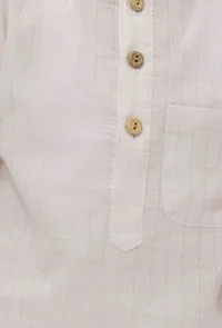 Set of 2 - Golgala Silver Malmal Kurta Pyjama image 5