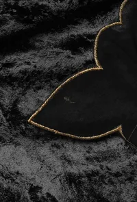 Set of 3 : Black Velvet Phiran with Black Velvet Pallazo and Black Velvet Odhani with Organza Border image 4