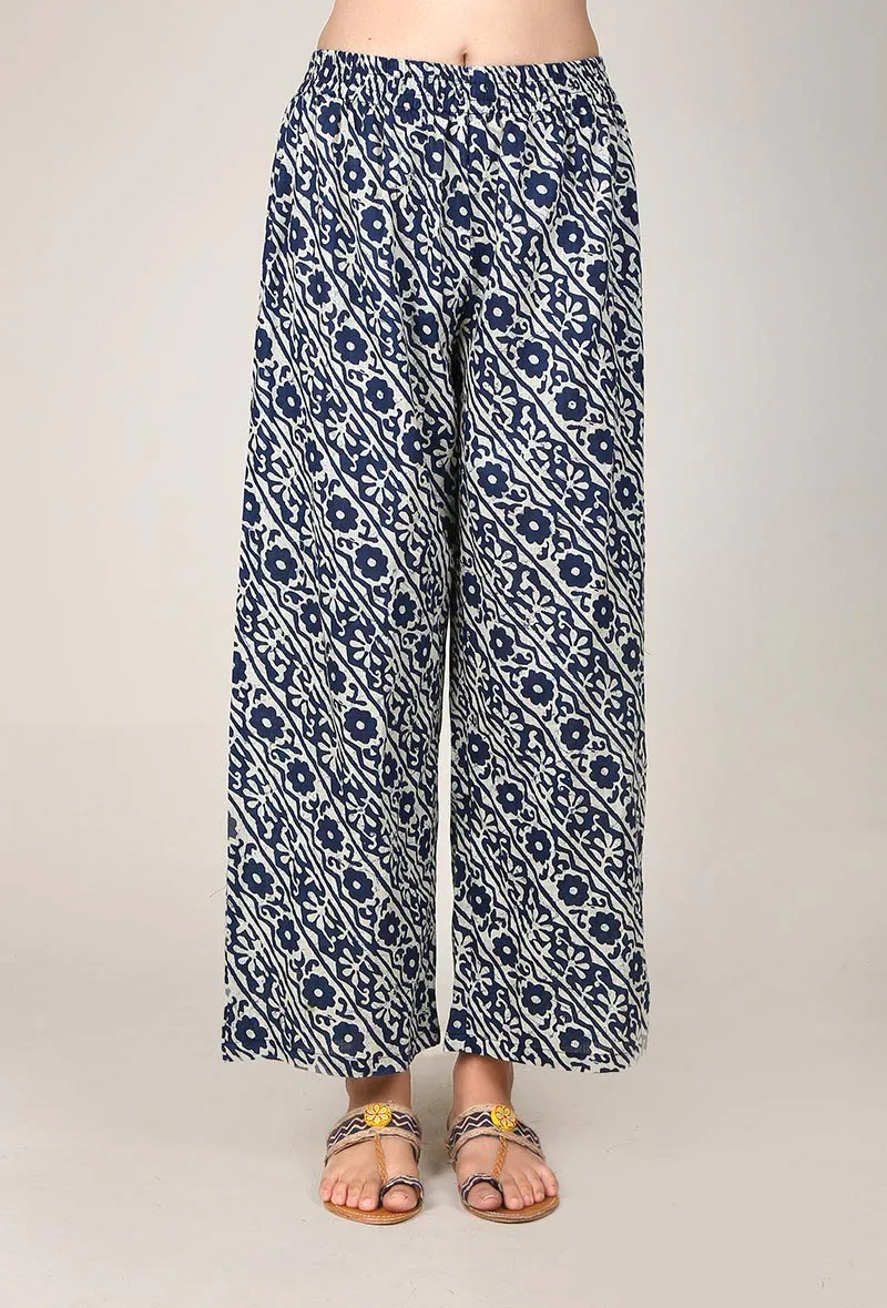 Printed Cotton Pants