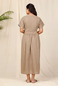 Bhuri Asmani Block Hand- Embroidered Dress image 4