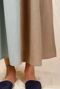 Bhuri Asmani Block Hand- Embroidered Dress image 6